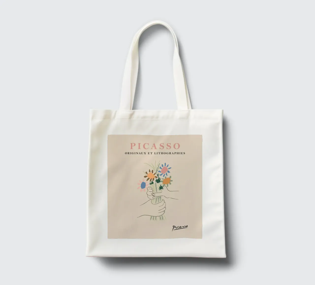 Picasso Blumen – Zeitlose Kunst Jutebeutel von Whole©