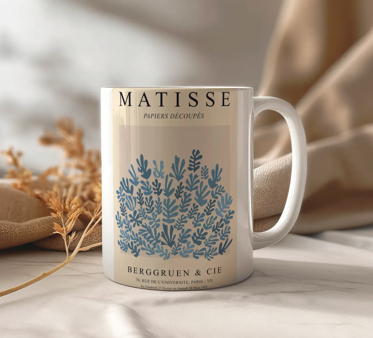 Modello Matisse blu tazza in ceramica da Whole©