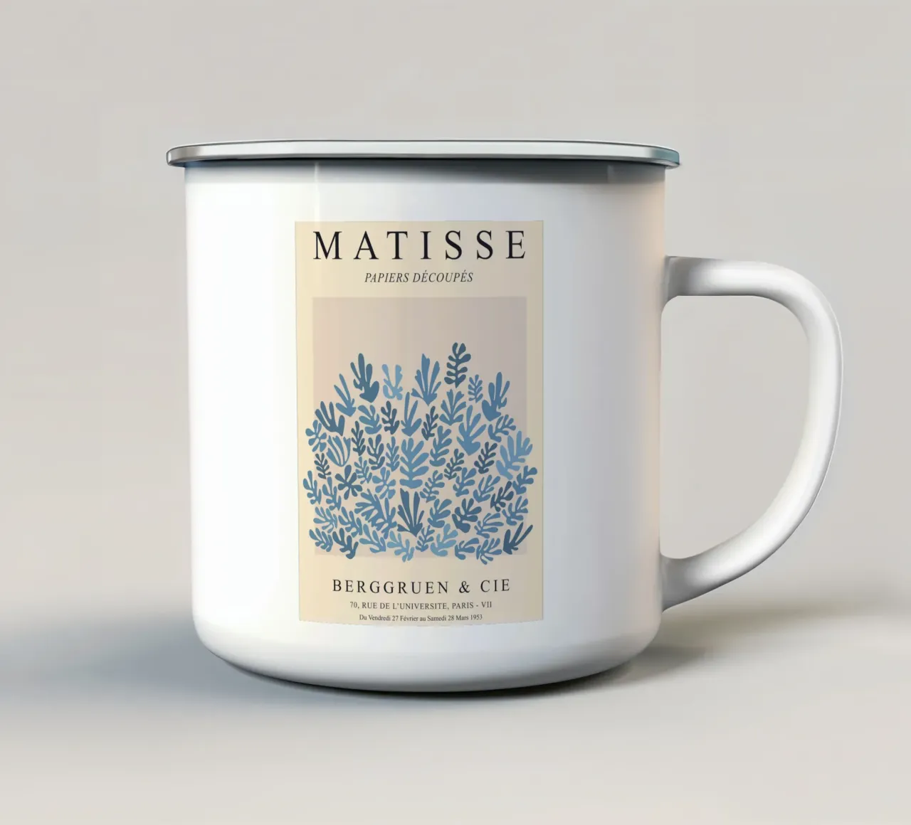 Modello Matisse blu tazza in smalto da Whole©
