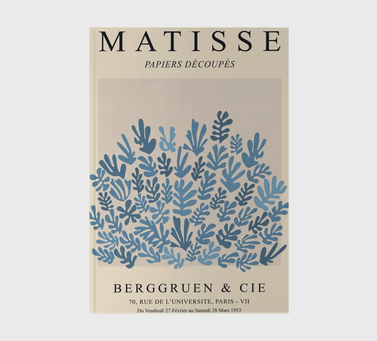 Blue Matisse pattern notebook by Whole©