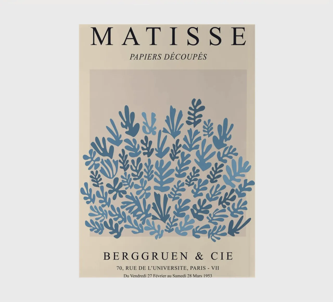Blue Matisse pattern notebook by Whole©