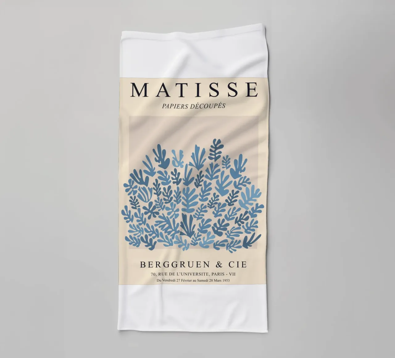 Modello Matisse blu asciugamano da bagno da Whole©