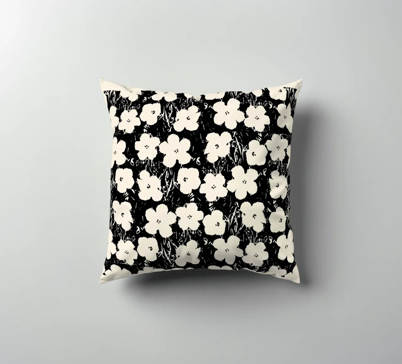 Matisse, motivo floreale in bianco e nero cuscino da Whole©