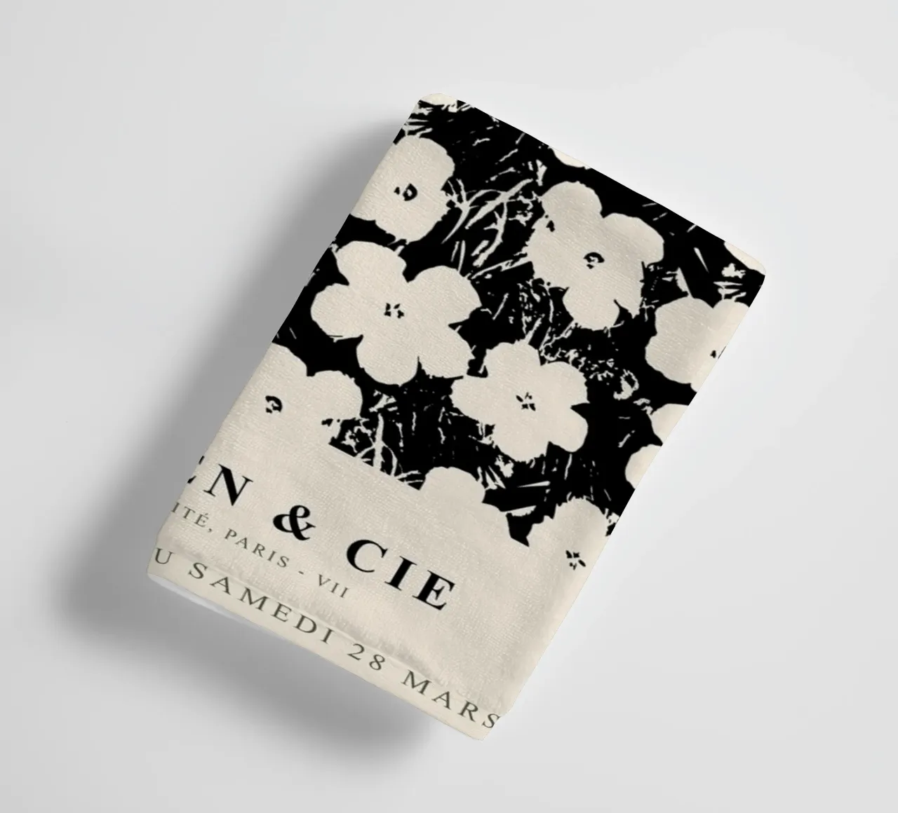 Matisse, motivo floreale in bianco e nero asciugamano da bagno da Whole©