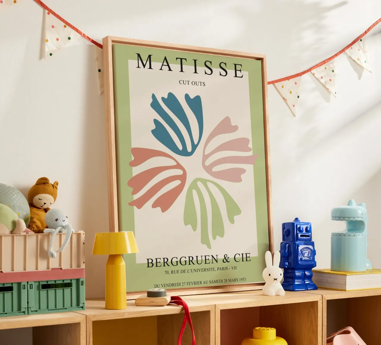 Recortables de Matisse lienzo con Marco flotante de Whole©
