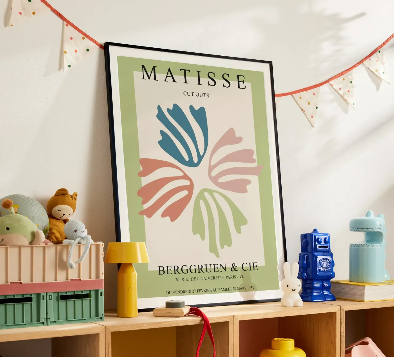 Recortables de Matisse poster con marco de plástico de Whole©