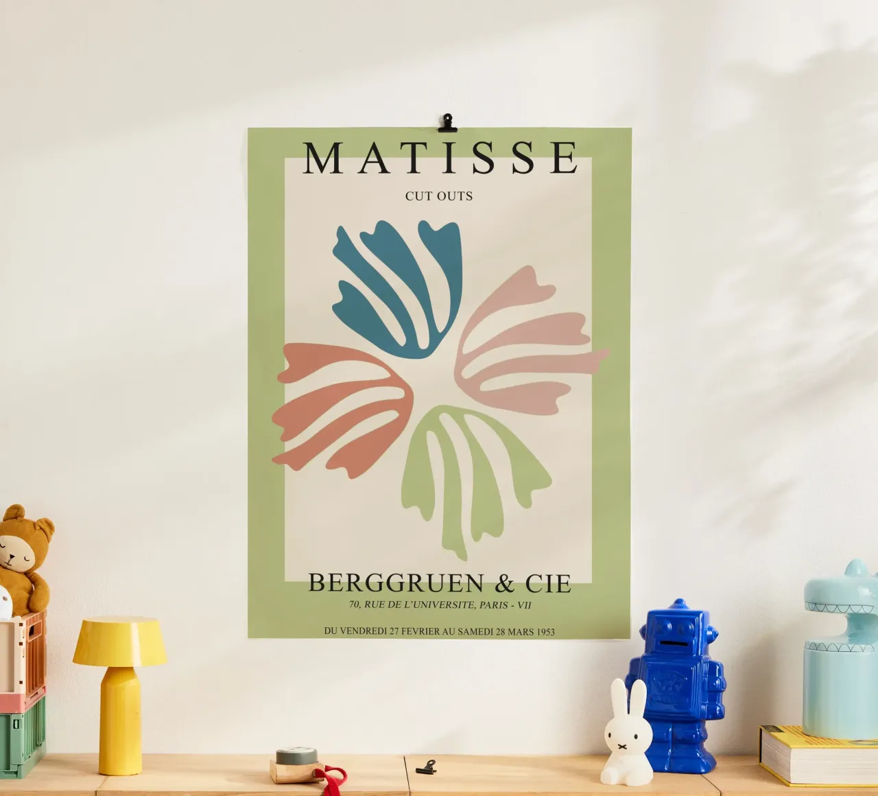 Recortables de Matisse poster con marco de plástico de Whole©