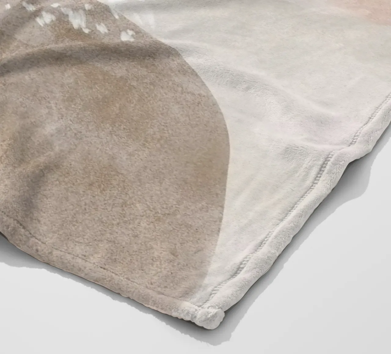 Abstract Soft Muted Colors fleece blanket by Melloi Art Print