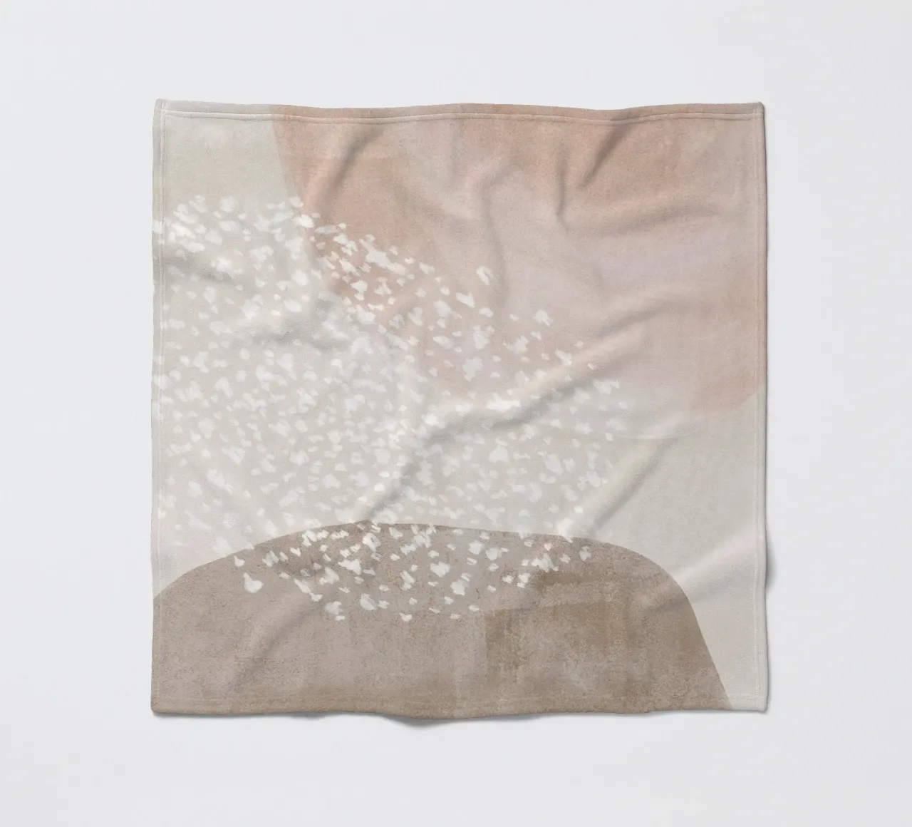 Abstract Soft Muted Colors fleece blanket by Melloi Art Print