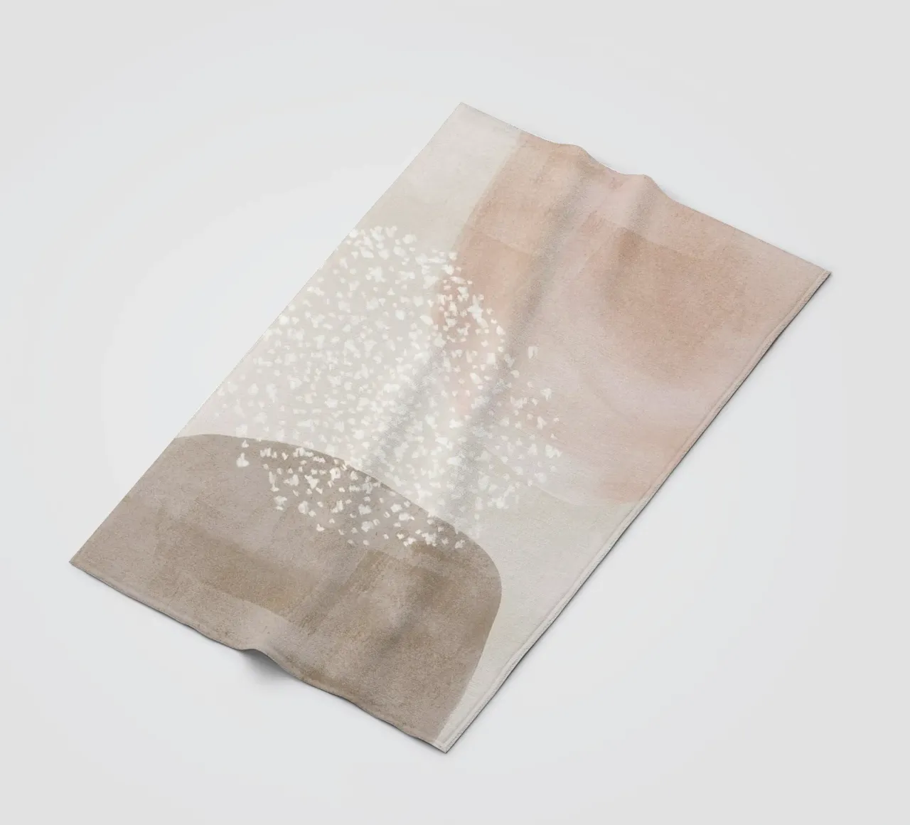 Abstract Soft Muted Colors fleece blanket by Melloi Art Print
