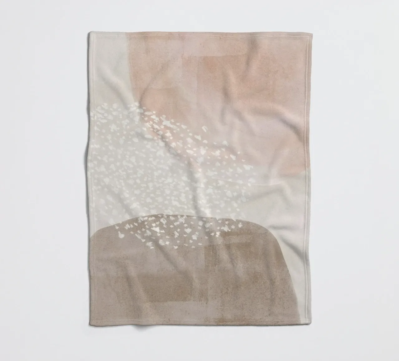 Abstract Soft Muted Colors fleece blanket by Melloi Art Print