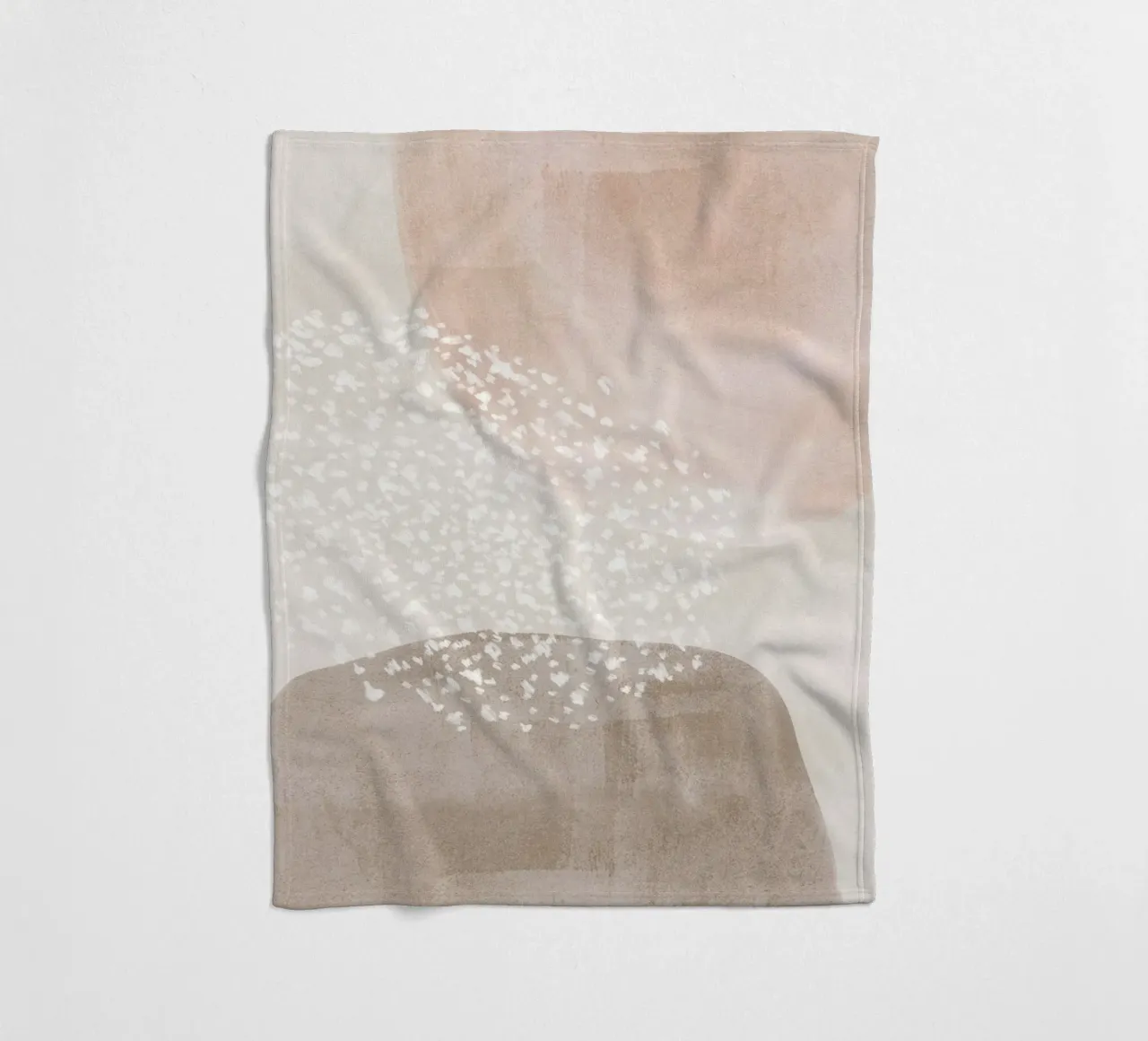 Abstract Soft Muted Colors fleece blanket by Melloi Art Print