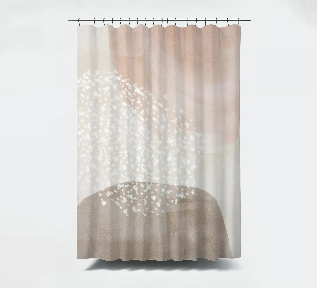 Abstract Zachte Gedempte Kleuren douchegordijn van Melloi Art Print