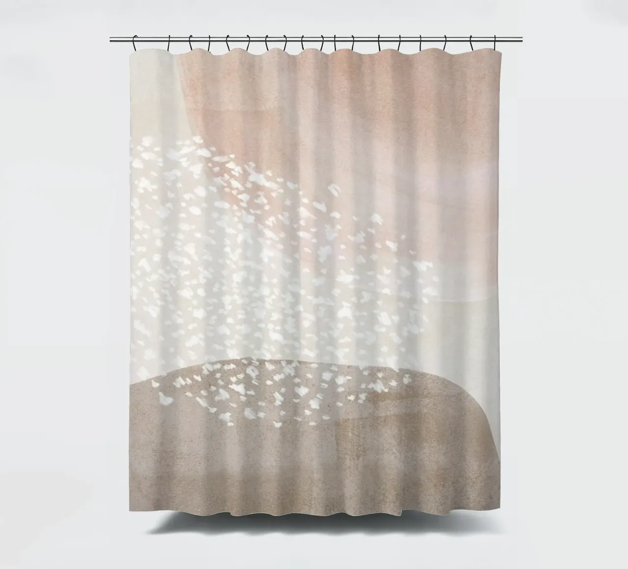 Abstract Zachte Gedempte Kleuren douchegordijn van Melloi Art Print