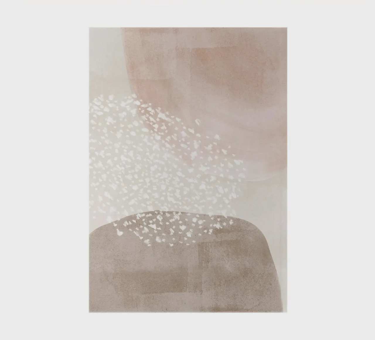 Abstract Soft Muted Colors notebook by Melloi Art Print