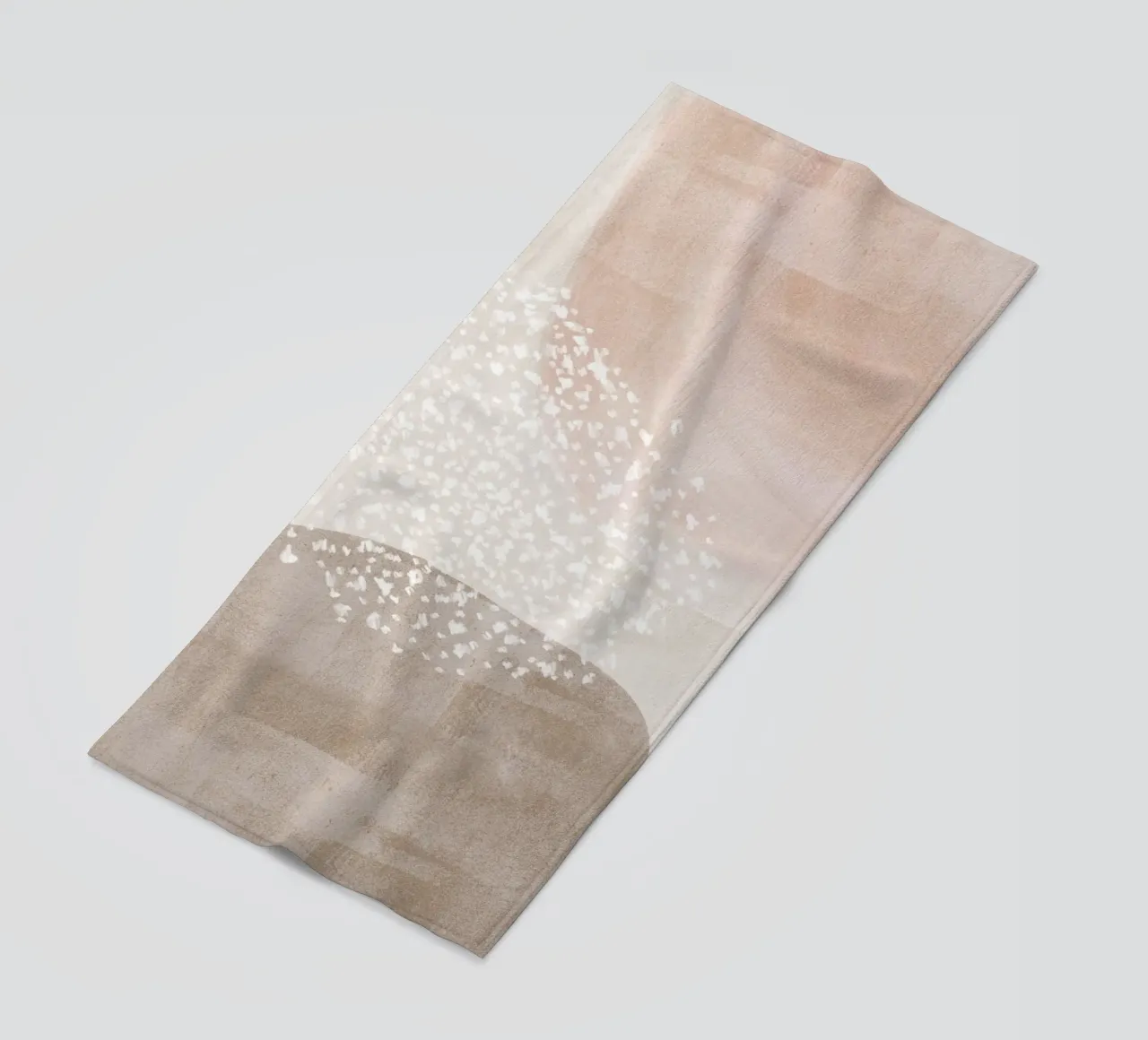 Abstract Soft Muted Colors beach towel by Melloi Art Print