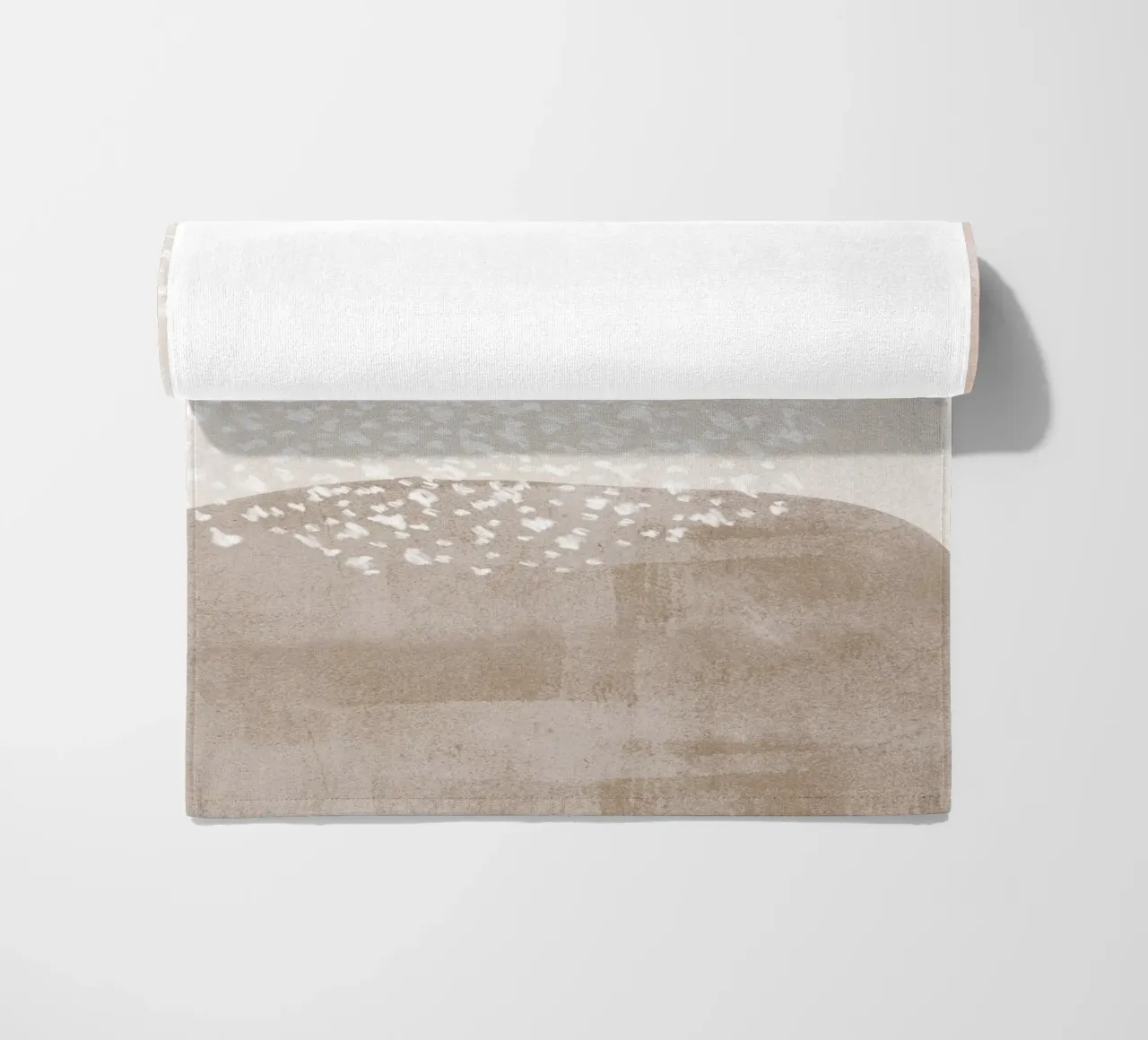 Abstract Soft Muted Colors beach towel by Melloi Art Print