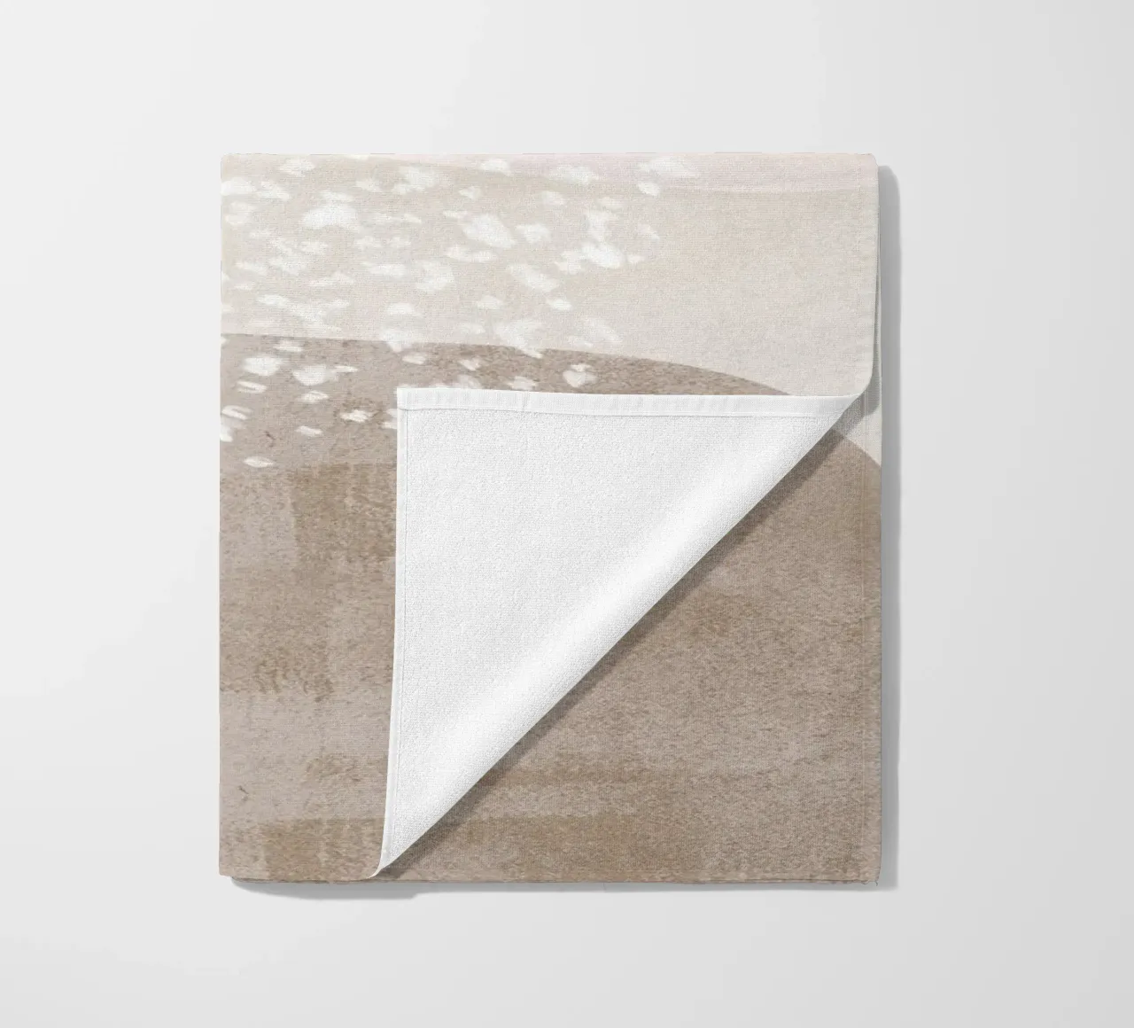Abstract Soft Muted Colors beach towel by Melloi Art Print