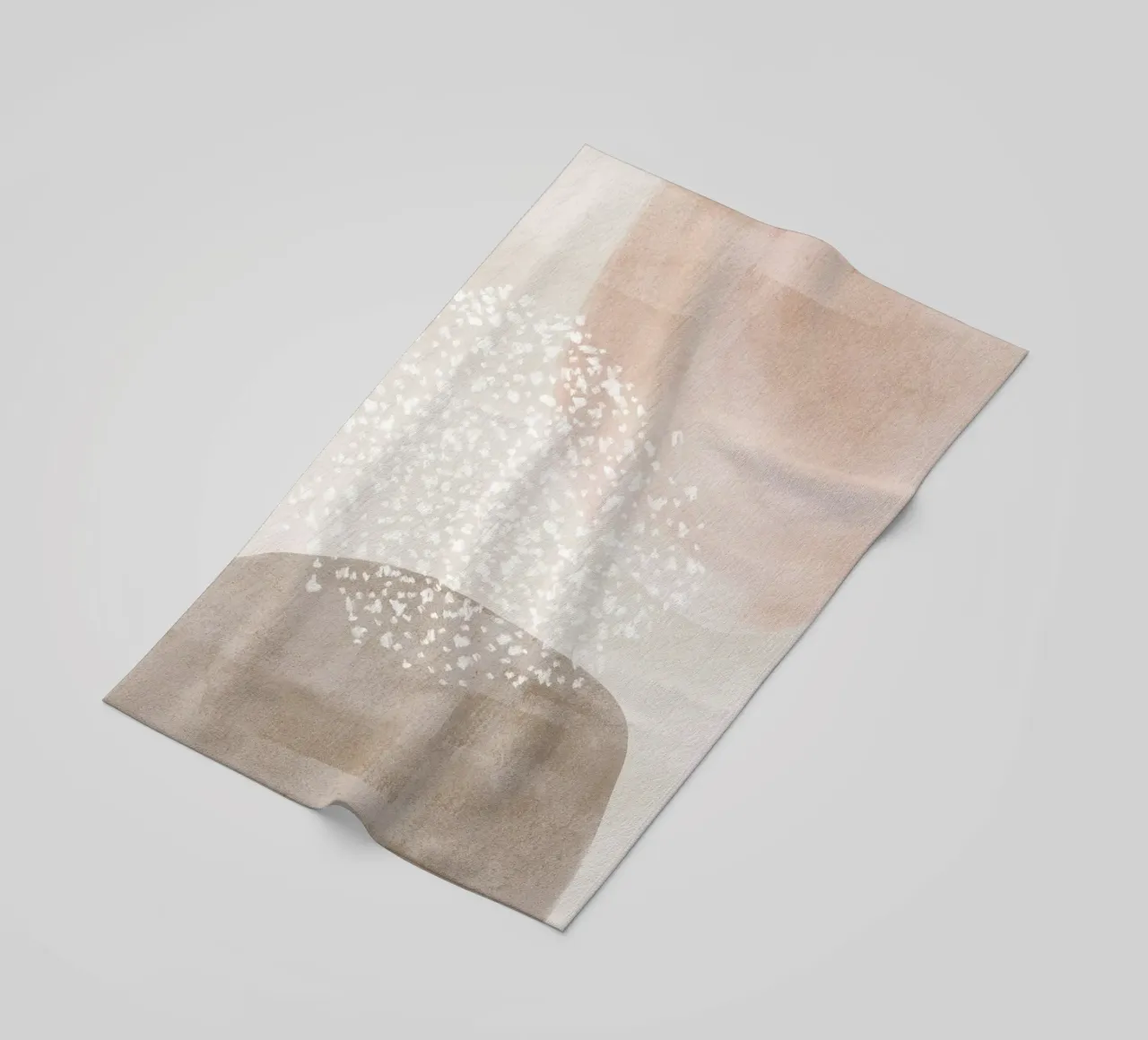 Abstract Soft Muted Colors beach towel by Melloi Art Print