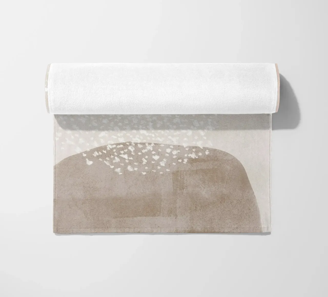Abstract Soft Muted Colors beach towel by Melloi Art Print