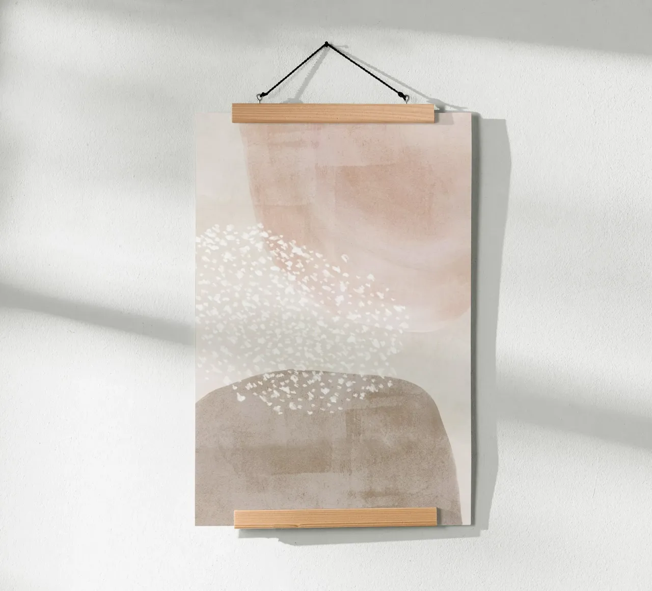 Abstract Soft Muted Colors hahnemühle by Melloi Art Print