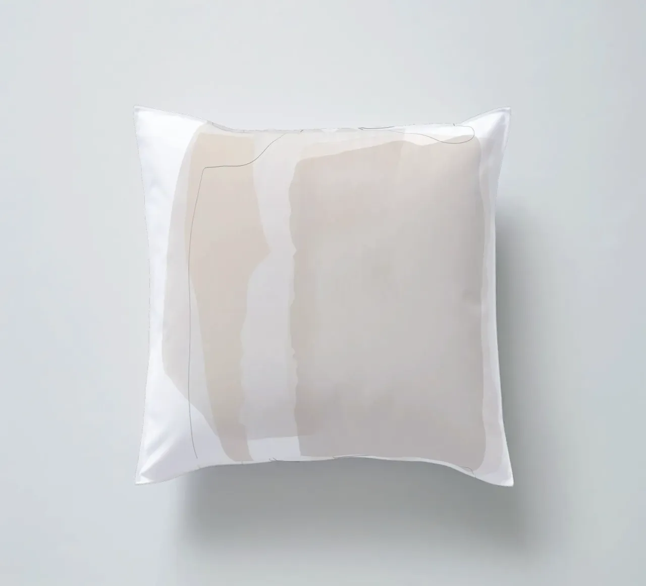 Minimal Abstract Layers decorative cushion by Melloi Art Print
