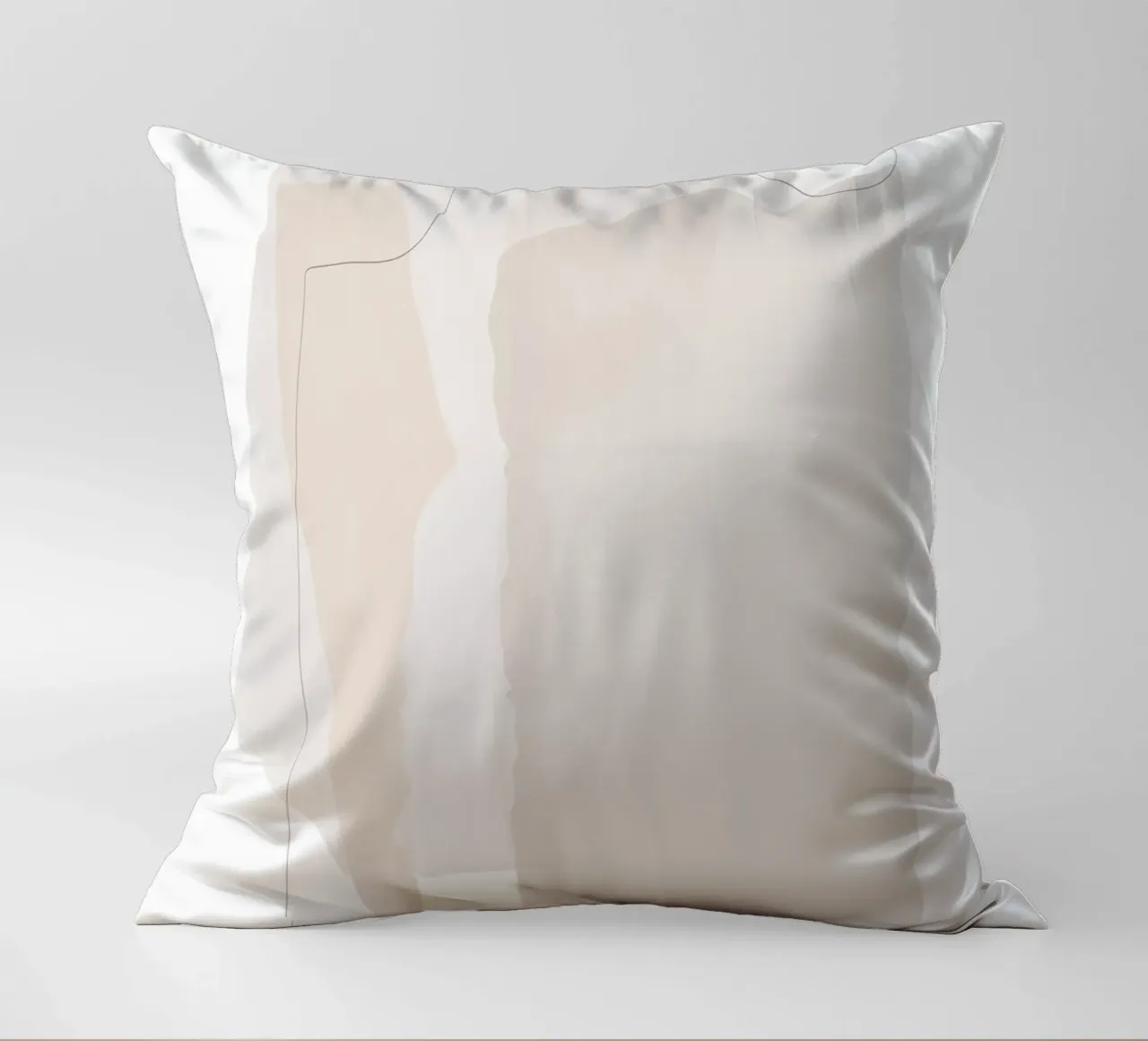 Minimal Abstract Layers decorative cushion by Melloi Art Print