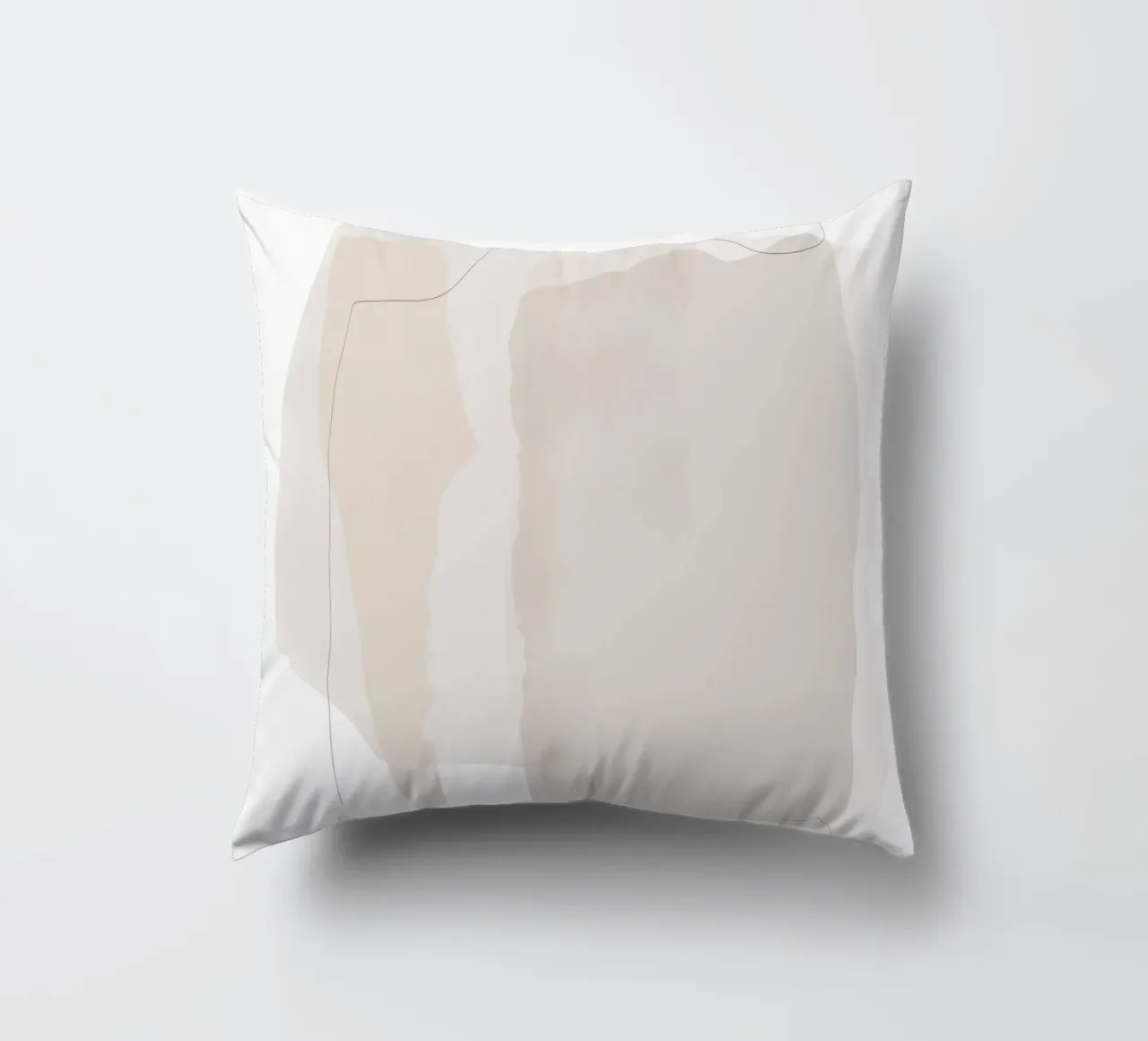 Minimal Abstract Layers decorative cushion by Melloi Art Print