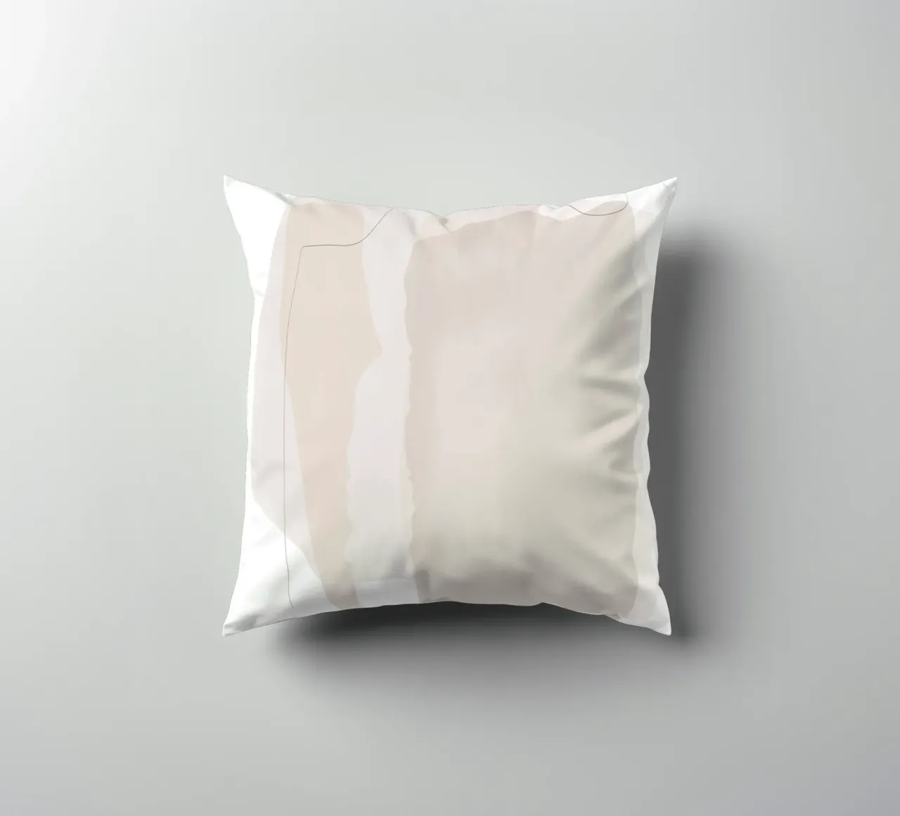 Minimal Abstract Layers decorative cushion by Melloi Art Print