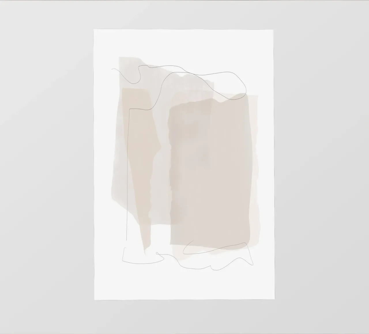 Strati astratti minimali pellicola backlit da Melloi Art Print
