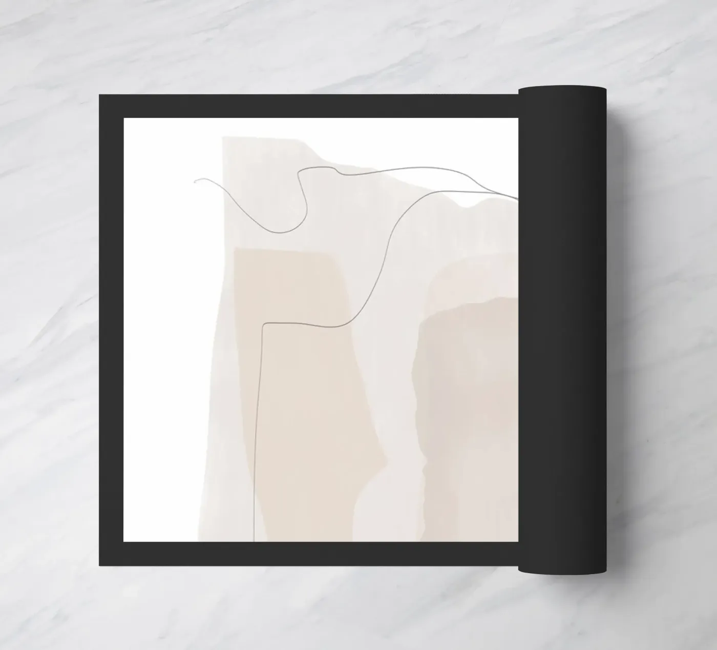Strati astratti minimali zerbino da Melloi Art Print