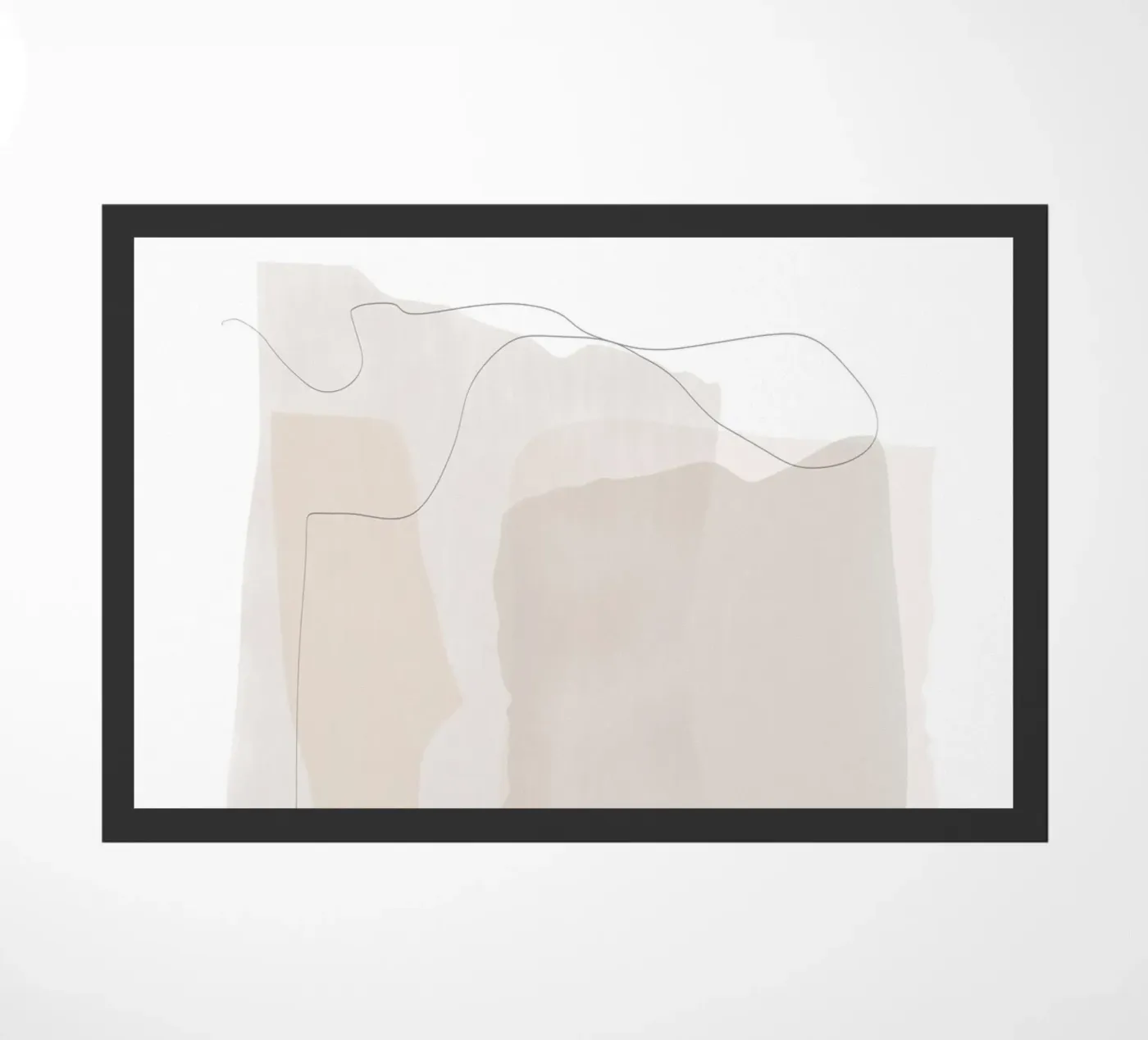 Minimal Abstract Layers doormat by Melloi Art Print