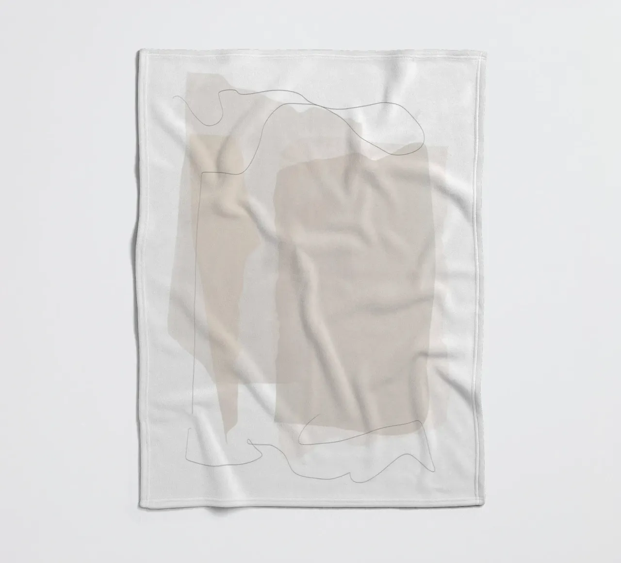 Minimale abstrakte Schichten Fleecedecke von Melloi Art Print