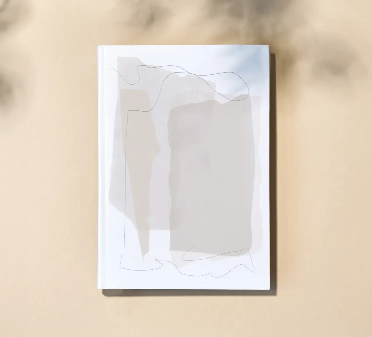 Minimale abstrakte Schichten Notizbuch von Melloi Art Print