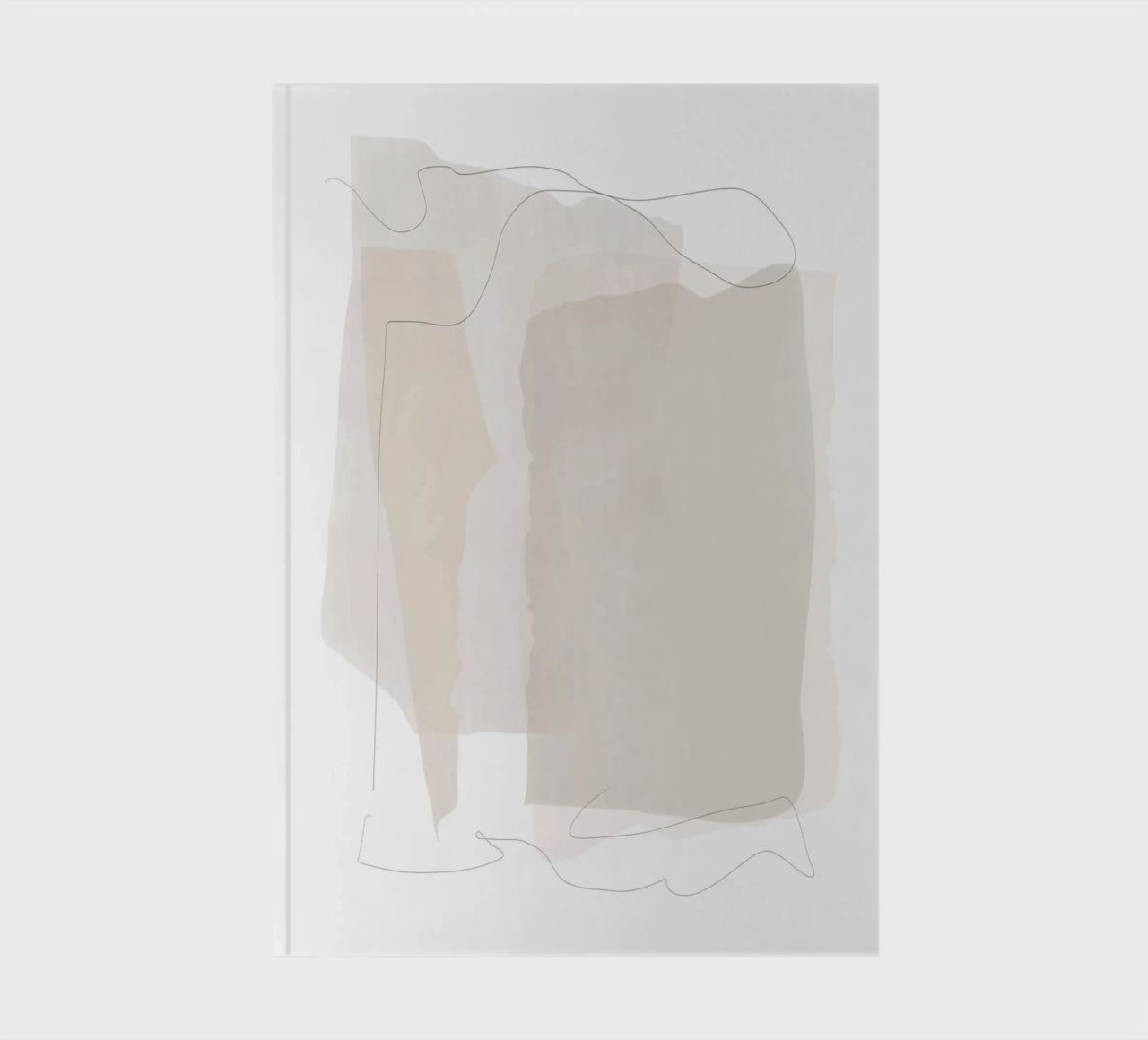 Minimal Abstract Layers notebook by Melloi Art Print