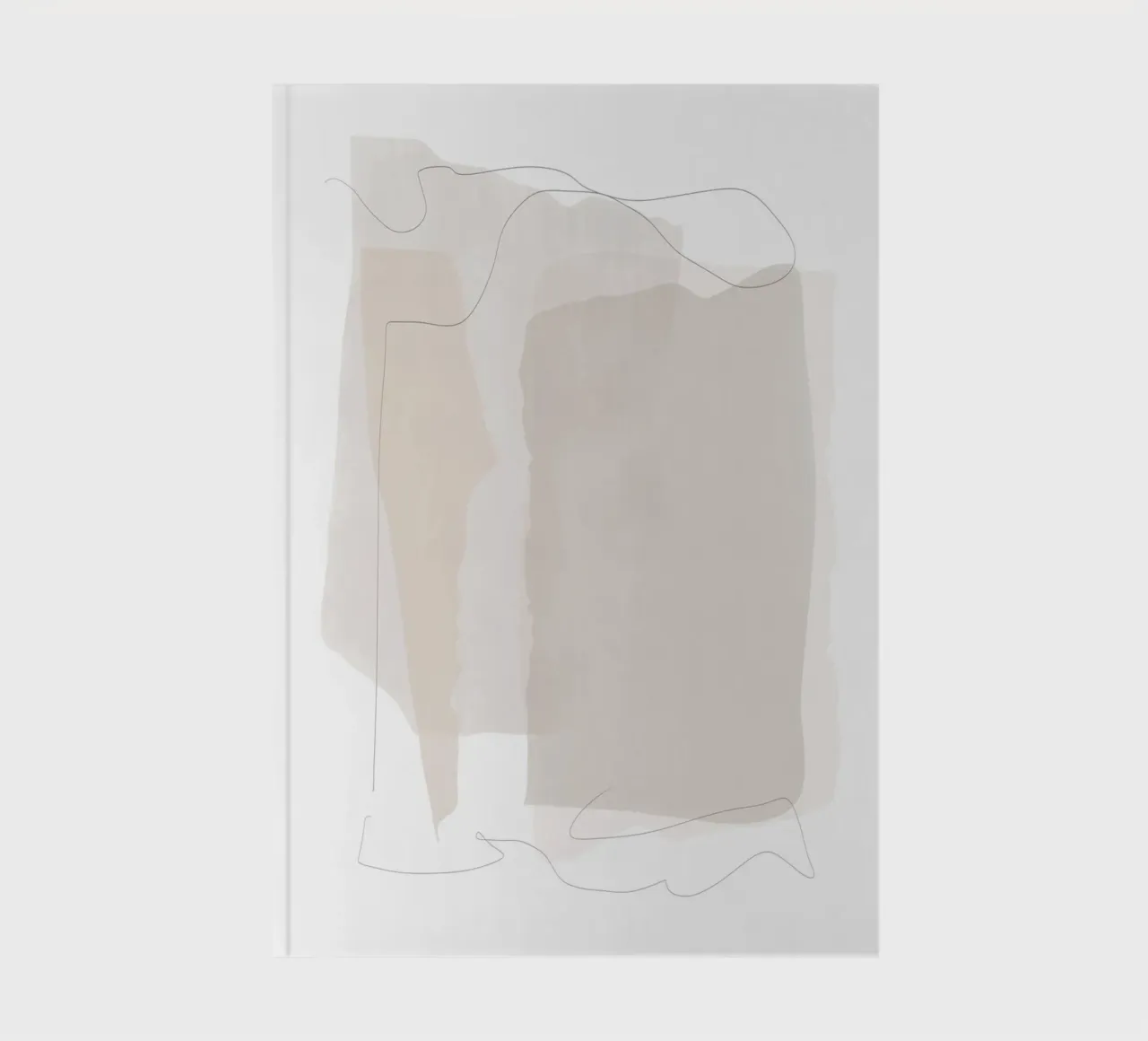 Minimale abstrakte Schichten Notizbuch von Melloi Art Print