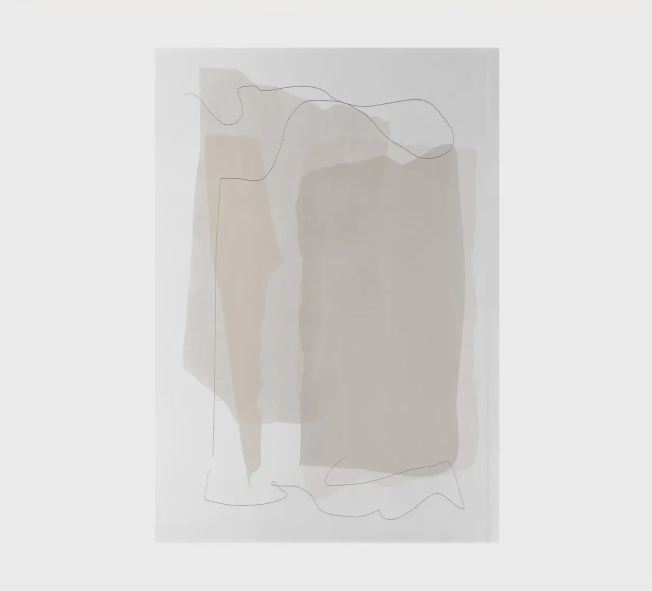 Minimale abstrakte Schichten Notizbuch von Melloi Art Print