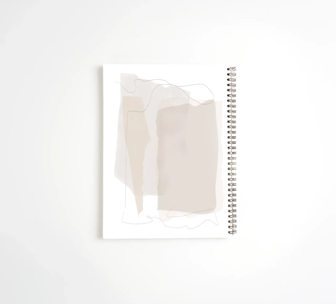 Minimal Abstract Layers spiral notebook by Melloi Art Print