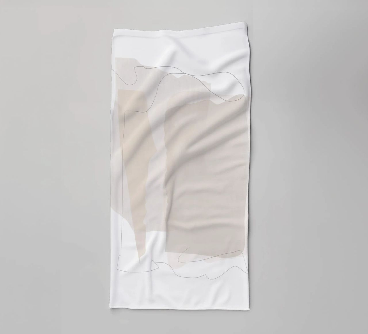 Minimal Abstract Layers towel by Melloi Art Print