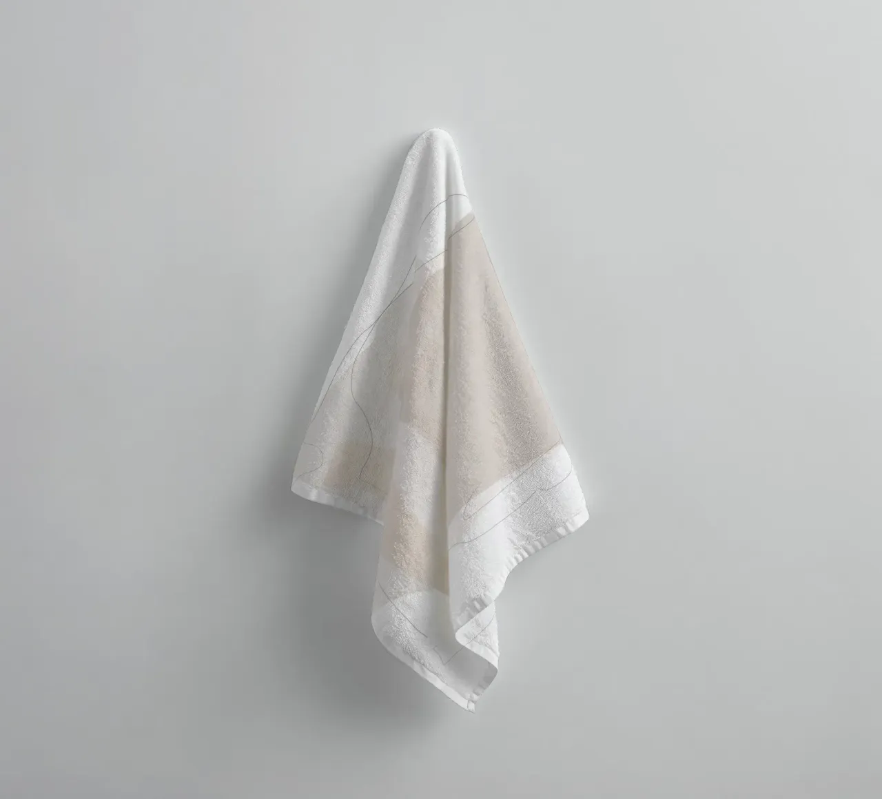 Minimal Abstract Layers towel by Melloi Art Print