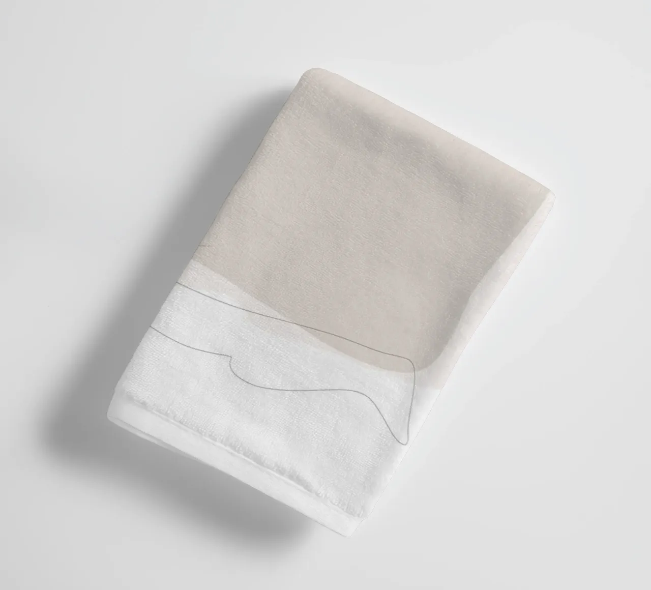 Minimal Abstract Layers towel by Melloi Art Print