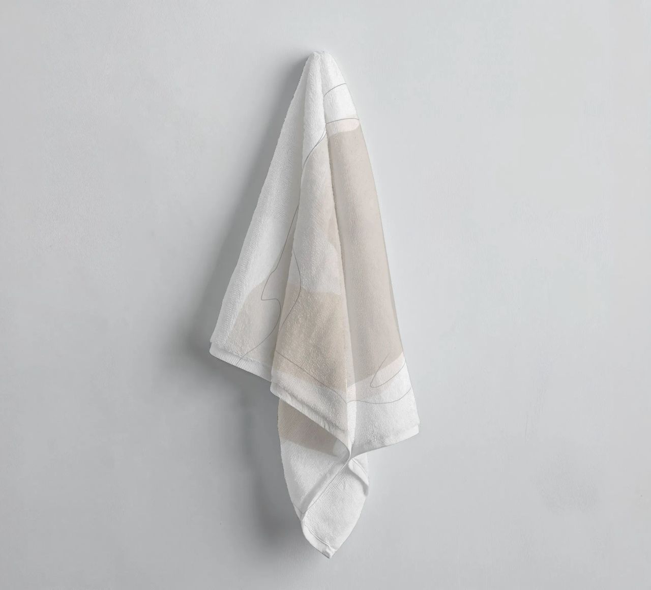 Minimal Abstract Layers towel by Melloi Art Print