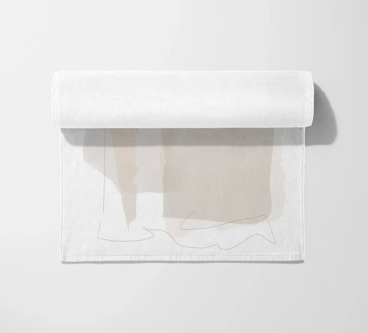 Minimal Abstract Layers beach towel by Melloi Art Print