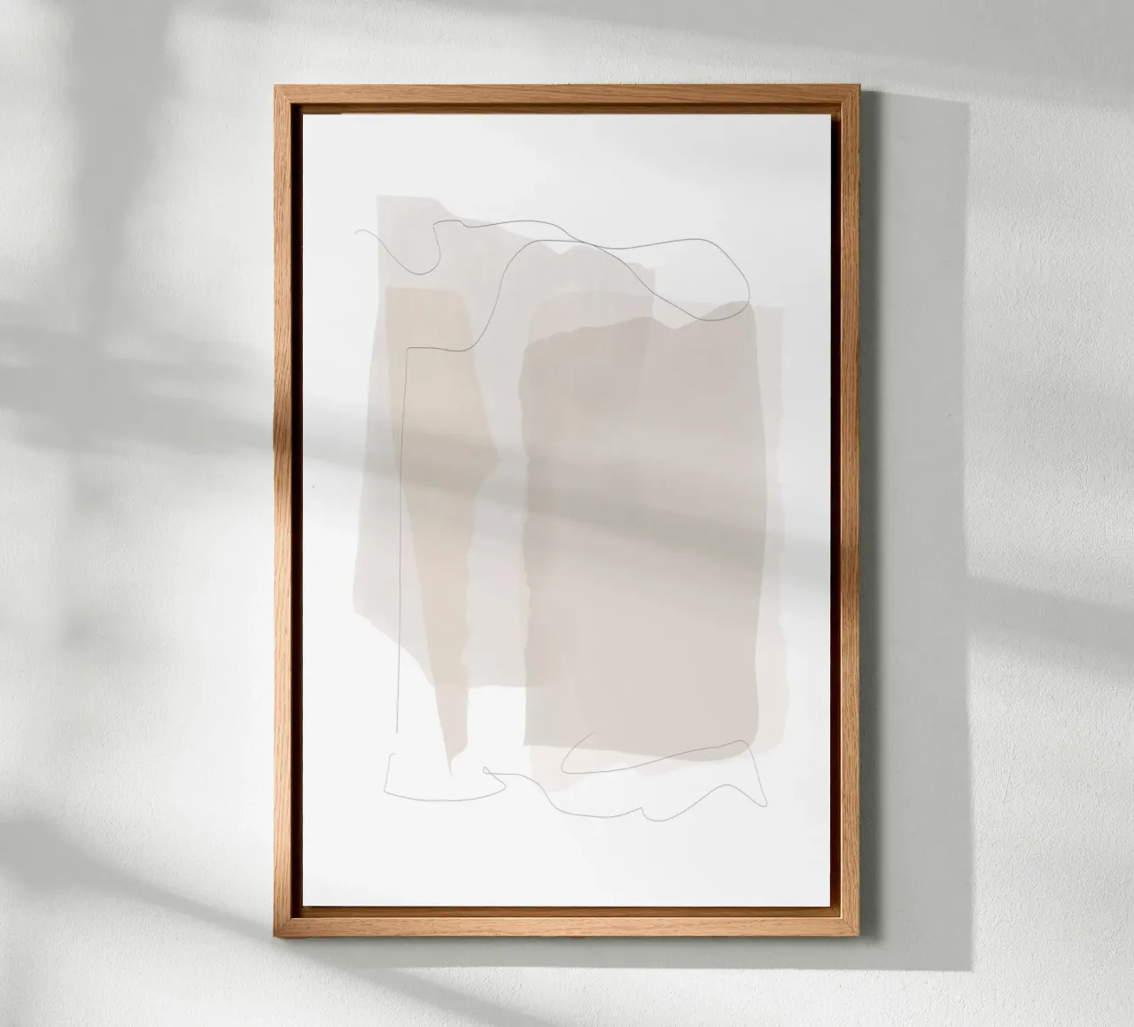 Strati astratti minimali alluminio dibond da Melloi Art Print