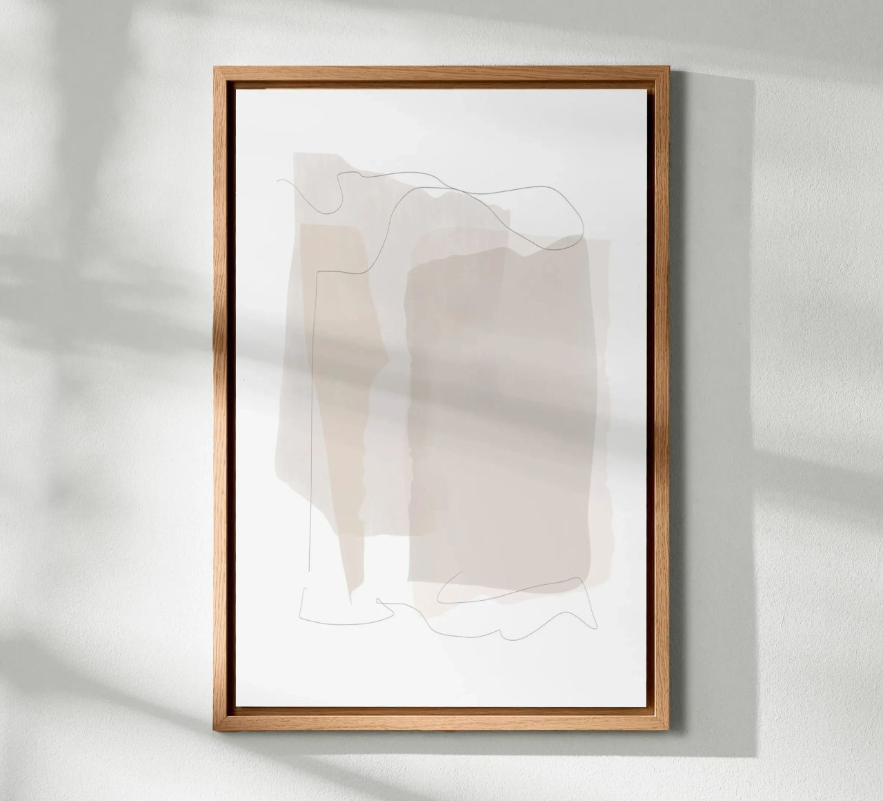 Minimal Abstract Layers canvas by Melloi Art Print