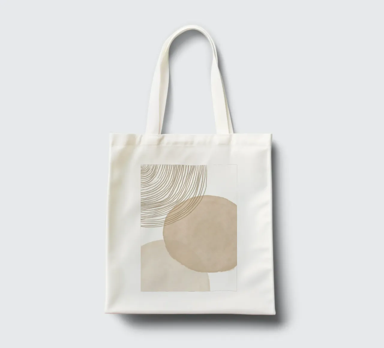 Forme astratte neutre borsa in juta da Melloi Art Print