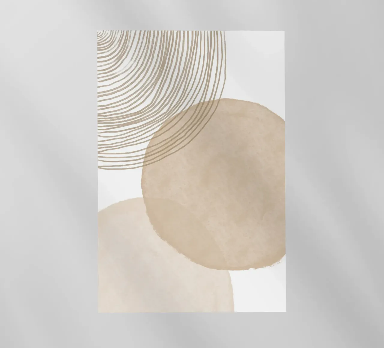 Forme astratte neutre pellicola backlit da Melloi Art Print