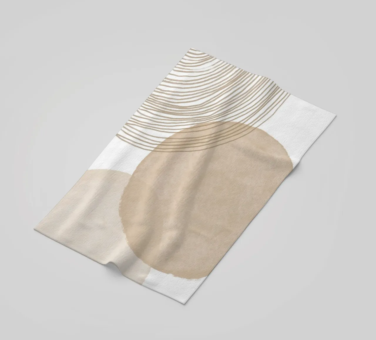 Forme astratte neutre telo mare da Melloi Art Print