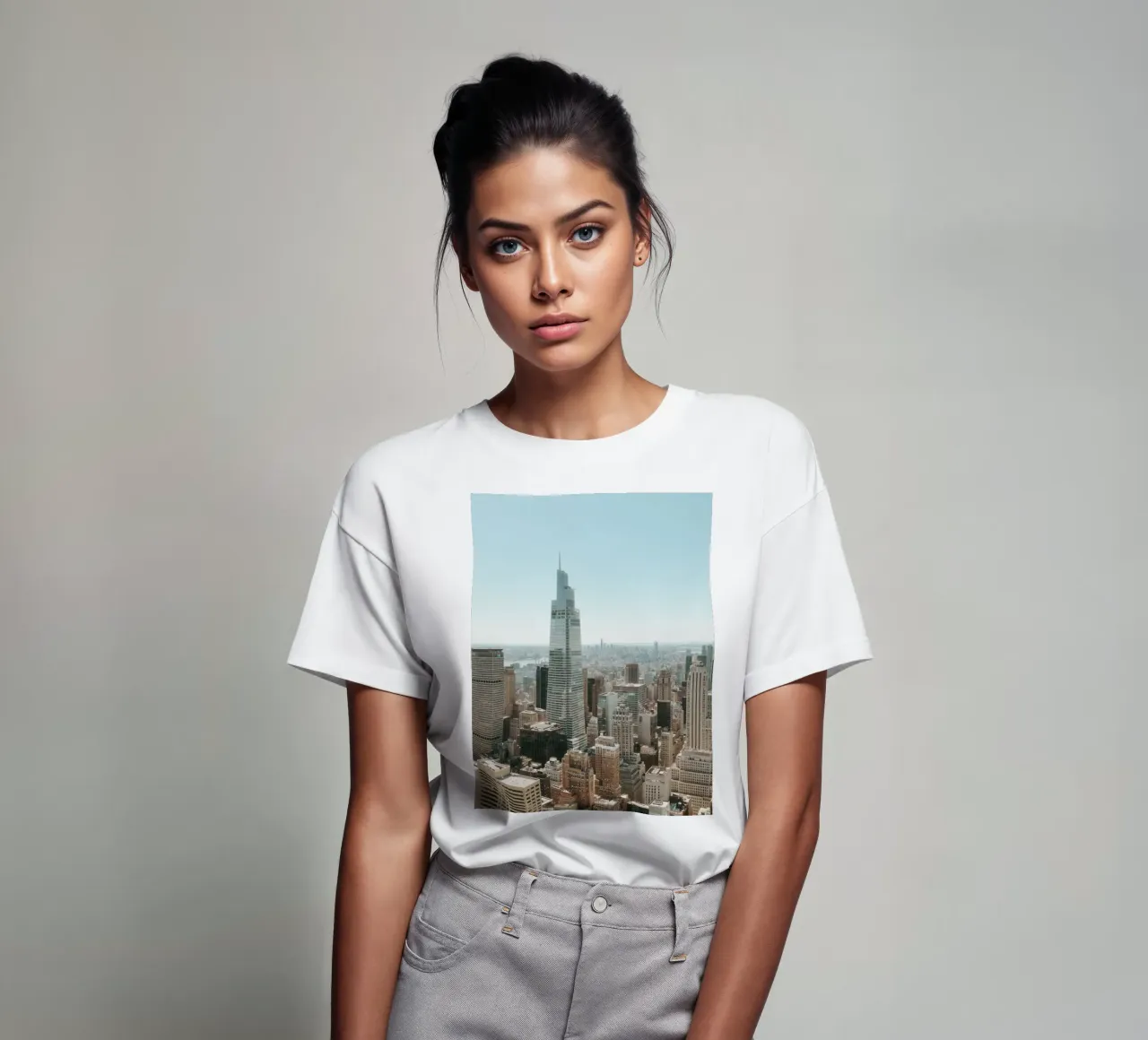 Manhattan Skyline View t-shirt da thetraveller