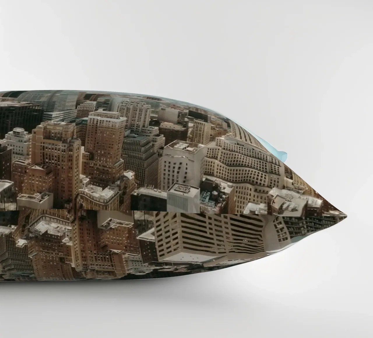 Manhattan Skyline View cuscino da thetraveller